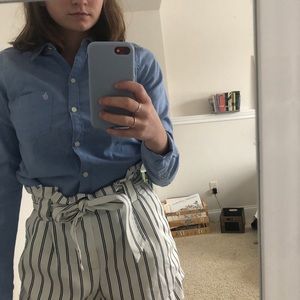 Abercrombie button up (light blue)